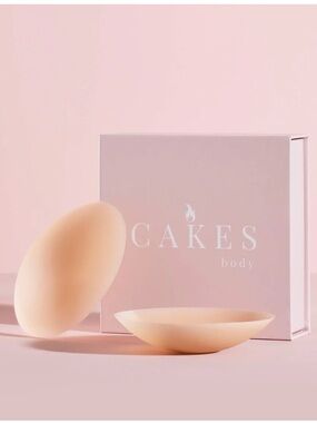 Cakes Body Nude Adhesive Silicone Nipple Covers - Seamless Support
